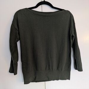 Banana Republic Olive Green 3/4 Sweater